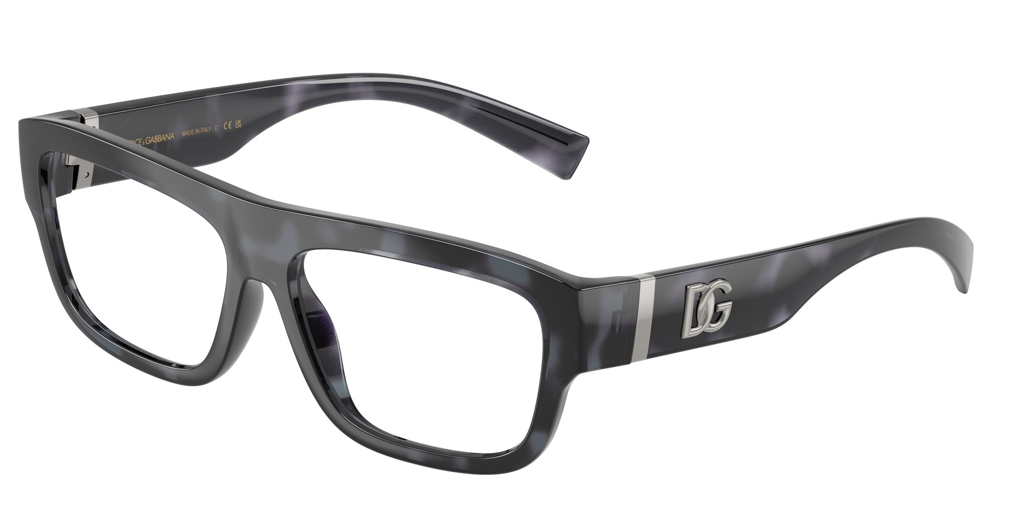Dolce & Gabbana Mies Dolce & Gabbana DG5114 3443 Optiset Kehykset Injektoitu Sininen Läpinäkyvä Neliöity Normaali
