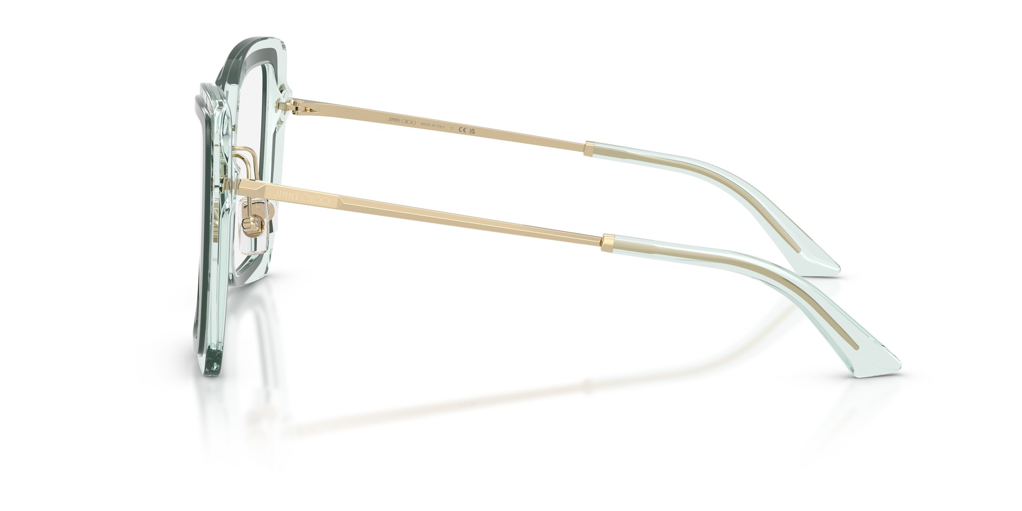 Jimmy Choo Nainen Jimmy Choo JC3059 5104 Optiset Kehykset Asetaatti Vihreä Läpinäkyvä Perhonen Normaali thumbnail