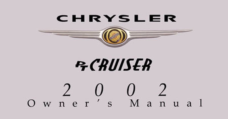 Bishko OEM Repair Maintenance Owner S Manual Bound for Chrysler Pt Cruiser 2002