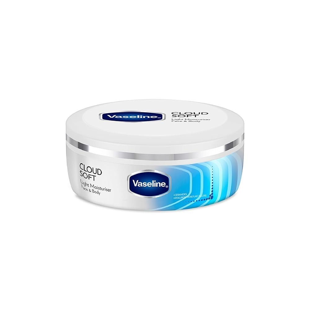 VASELINE Cloud Soft, Light Moisturiser, 100 Ml, for Plump, Soft Skin, Non-Sticky