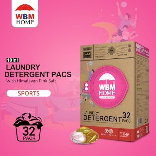 WBM Laundry Detergent Pods  Autumn Scent – 32 Pods in Recycleable Packaging for 10x Ultra Power Cleaning  Odor Defense for Activewear & Sports Shirt thumbnail