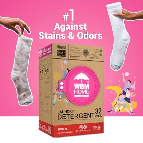WBM Laundry Detergent Pods  Autumn Scent – 32 Pods in Recycleable Packaging for 10x Ultra Power Cleaning  Odor Defense for Activewear & Sports Shirt thumbnail