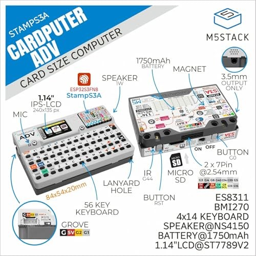 M5stack Official Cardputer Adv Version (ESP32-S3) thumbnail