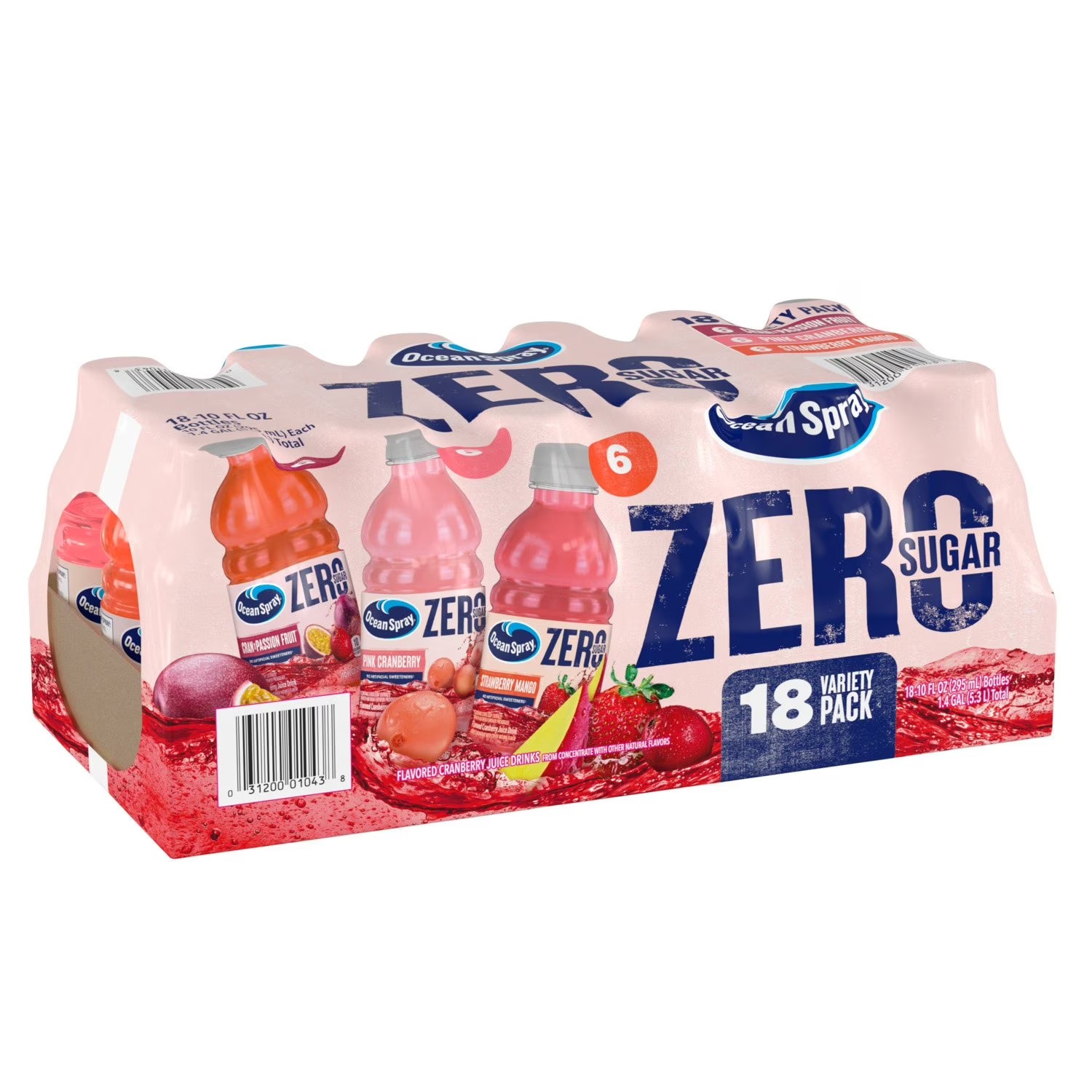 Ocean Spray Zero Sugar Juice Variety Pack, 10 Fl. Oz., 18 Pk