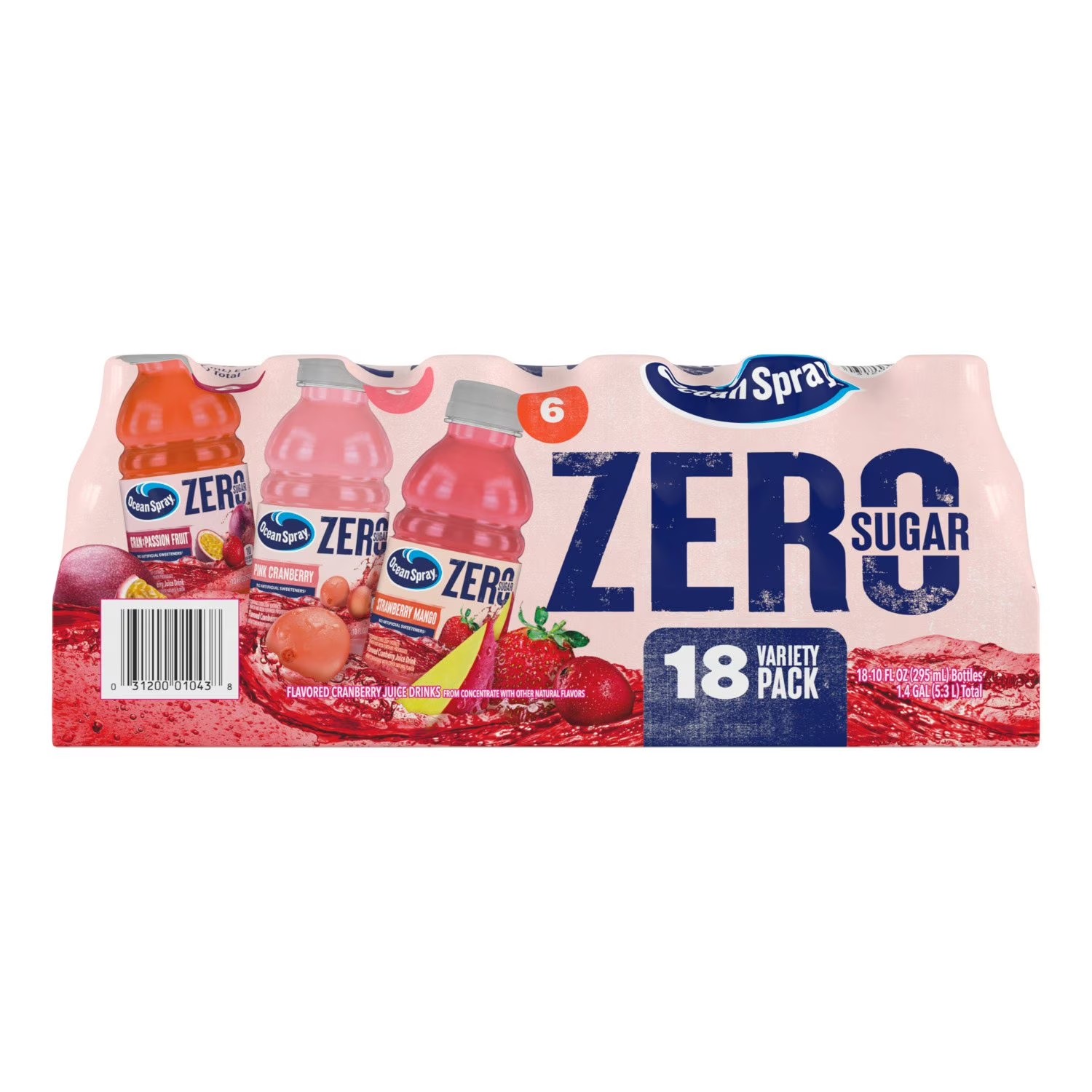 Ocean Spray Zero Sugar Juice Variety Pack, 10 Fl. Oz., 18 Pk thumbnail