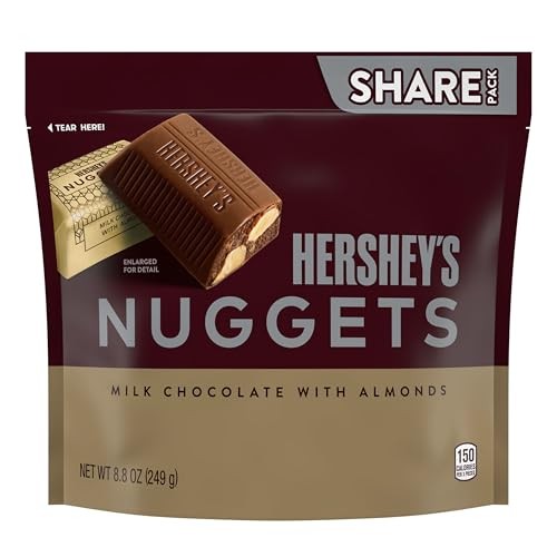 HERSHEY'S Nuggets Milk Chocolate with Almonds Candy - 8.8oz thumbnail