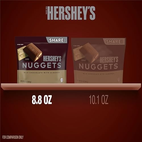 HERSHEY'S Nuggets Milk Chocolate with Almonds Candy - 8.8oz thumbnail