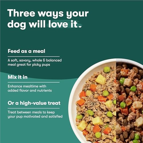 Jinx Beef & Chicken Grain Free Wet Dog Food Pouches, Meal or Dog Food Topper Mix-in, Made with Real Beef & Chicken, Bone Broth, No Fillers - Puppy, Ad thumbnail