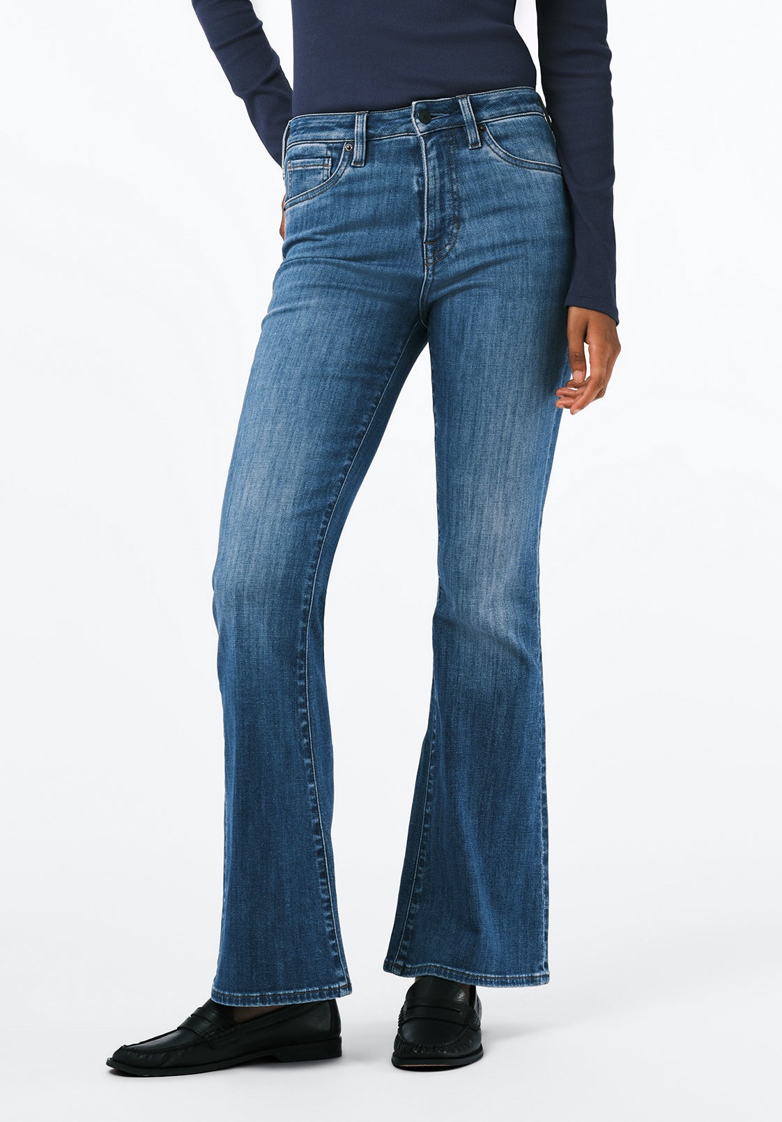 Buffalo Jeans Women's High Rise Flare Joplin Jeans, Vintage Blue - Size: 33 thumbnail