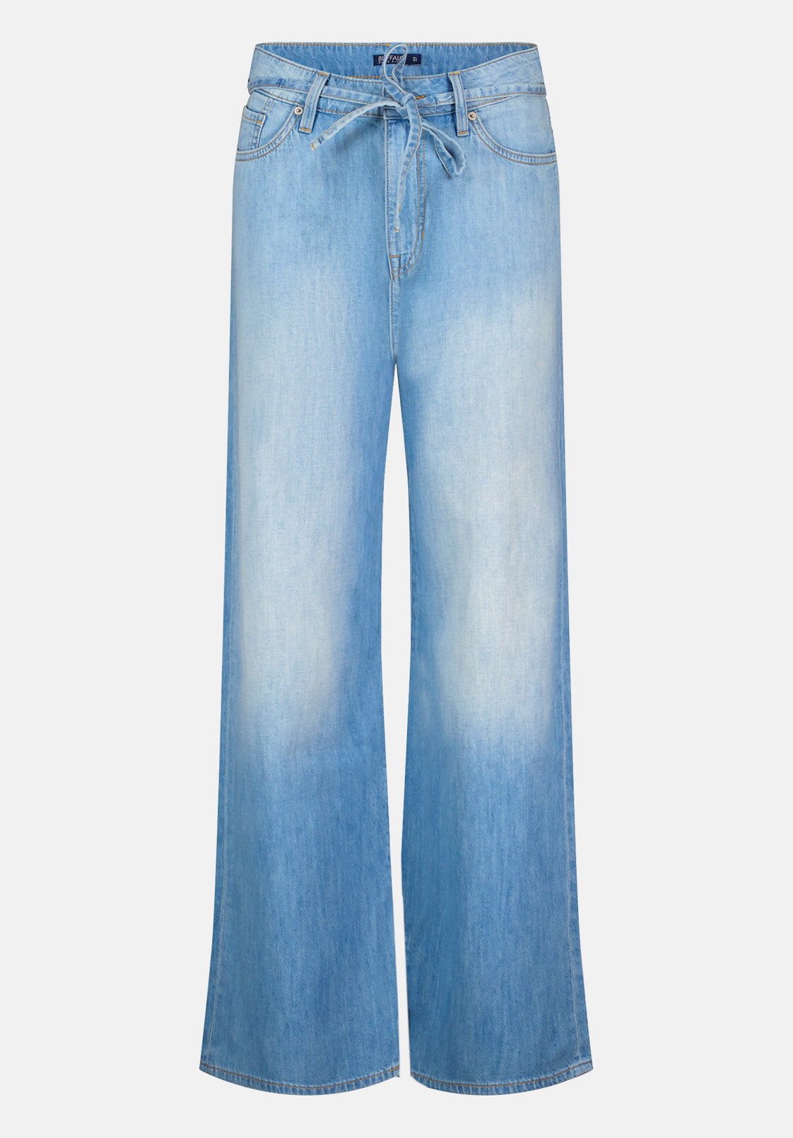 Buffalo Jeans Women's High Rise Wide Leg Alecia Lightweight Jeans, Light Blue - Size: 33