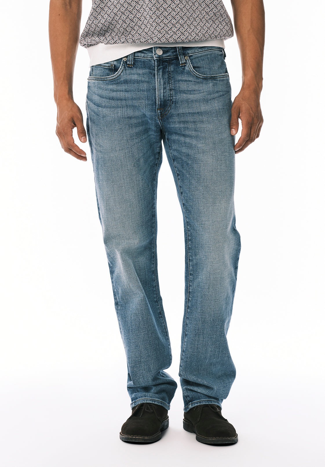 Buffalo Jeans Men's Relaxed Straight Driven Jeans, Worn Out Blue - Size: 33 thumbnail