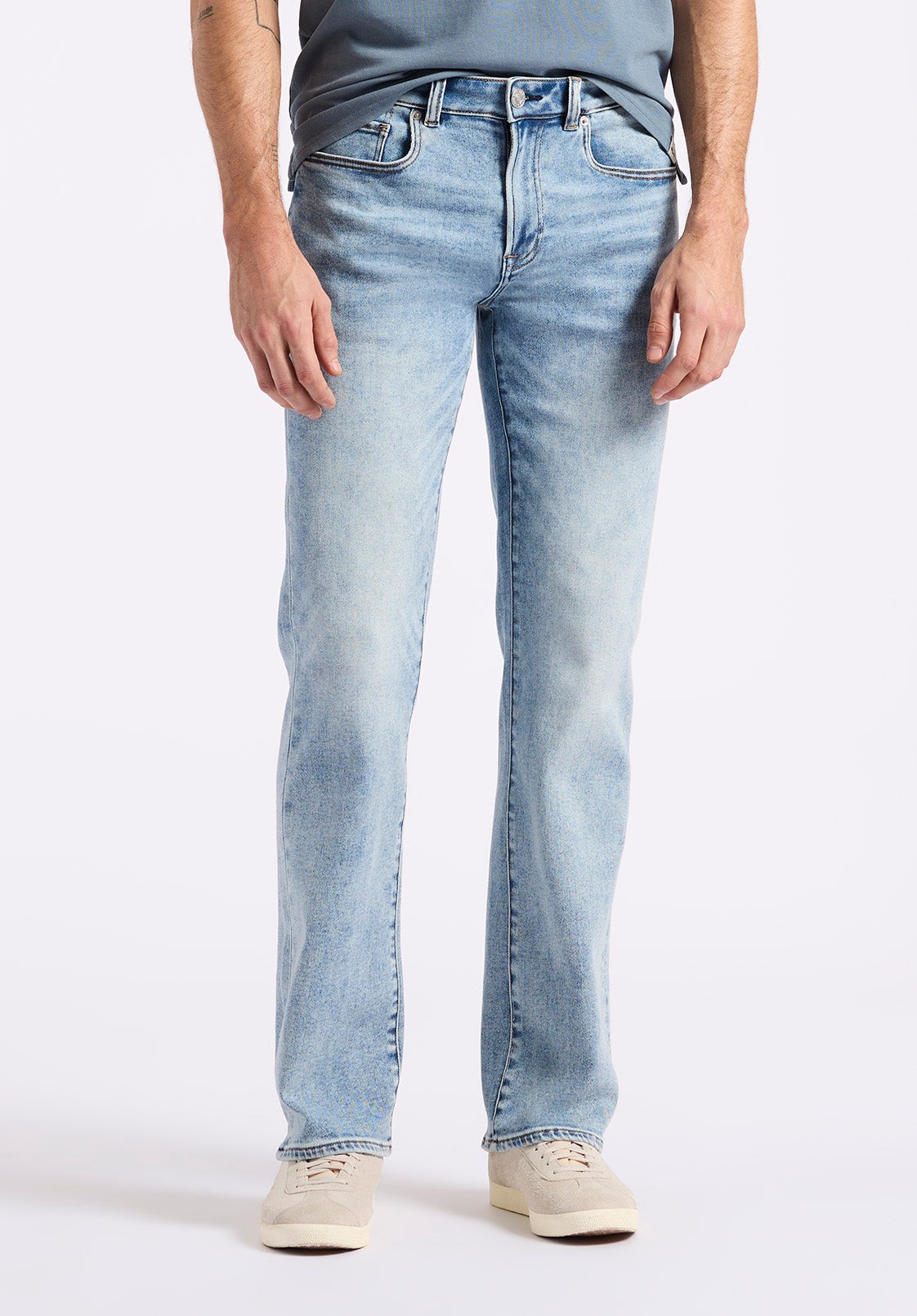 Buffalo Jeans Men's Slim Bootcut King Jeans, Sanded and Whiskered Blue - Size: 33 thumbnail