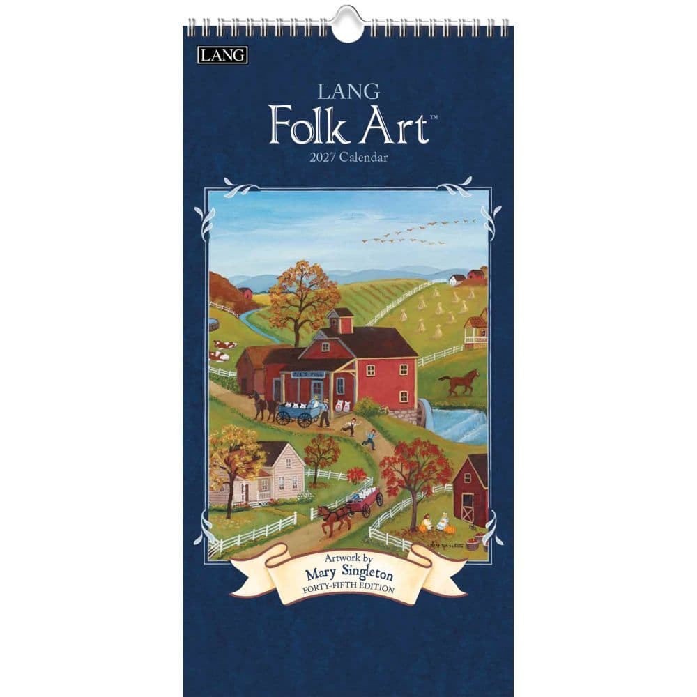 Lang Folk Art 2027 Vertical Wall Calendar by Mary Singleton
