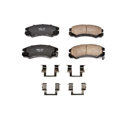 Powerstop Brakes 17-579 - Z17 Evolution Ceramic Brake Pads W/ Hardware