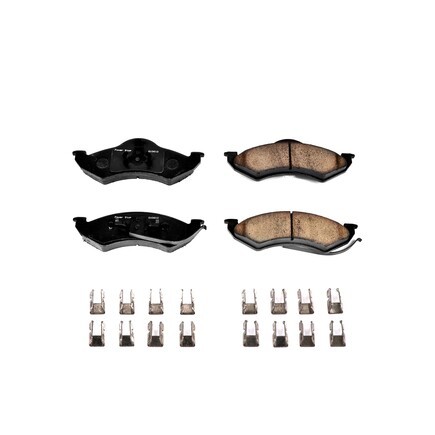 Powerstop Brakes 17-746 - Z17 Evolution Ceramic Brake Pads W/ Hardware