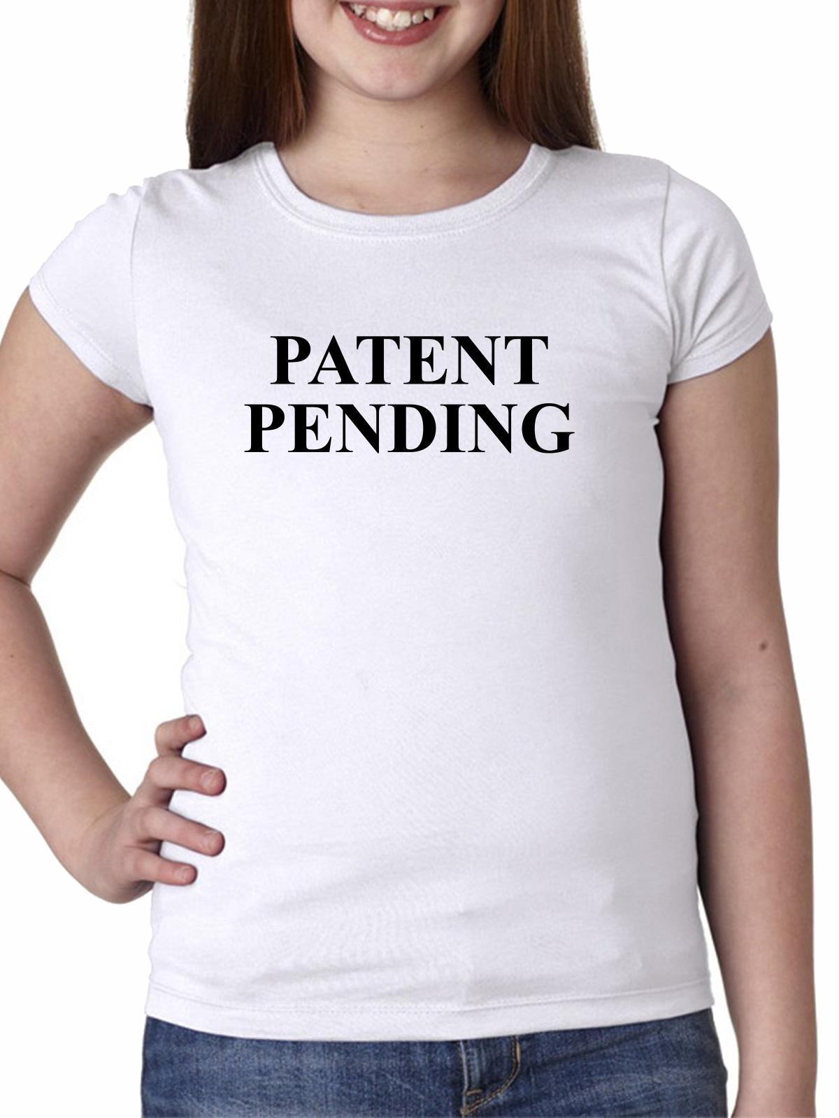 Trendy Patent Pending - Inventor Special Girl S Cotton Youth Grey T-Shirt