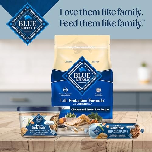 Blue Buffalo Love Made Fresh Natural Adult Dog Food, Refrigerated, Chunky Chicken Stew with Carrots and Peas, Fresh Dog Food, Ready-to-Serve, 1-lb Tub thumbnail