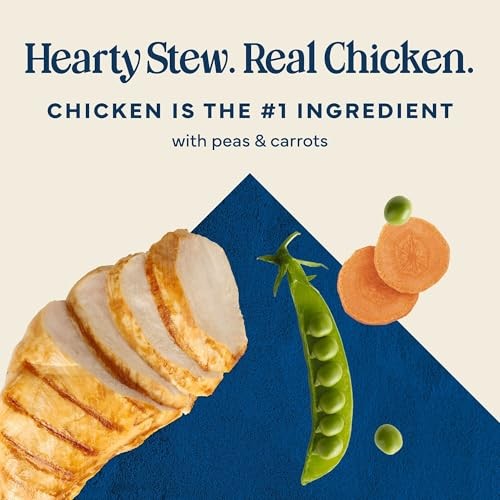 Blue Buffalo Love Made Fresh Natural Adult Dog Food, Refrigerated, Chunky Chicken Stew with Carrots and Peas, Fresh Dog Food, Ready-to-Serve, 1-lb Tub thumbnail