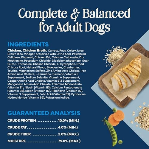 Blue Buffalo Love Made Fresh Natural Adult Dog Food, Refrigerated, Chunky Chicken Stew with Carrots and Peas, Fresh Dog Food, Ready-to-Serve, 1-lb Tub thumbnail