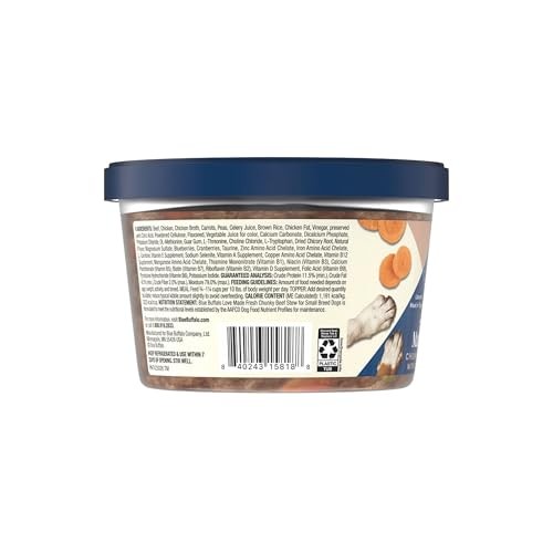 Blue Buffalo Love Made Fresh Natural Adult Dog Food for Small Breed Adult Dogs, Refrigerated, Chunky Beef Stew with Carrots and Peas, Fresh Dog Food,  thumbnail