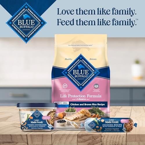 Blue Buffalo Love Made Fresh Natural Adult Dog Food for Small Breed Adult Dogs, Refrigerated,Chicken with Carrots and Peas, Fresh Dog Food, Ready-to-S thumbnail
