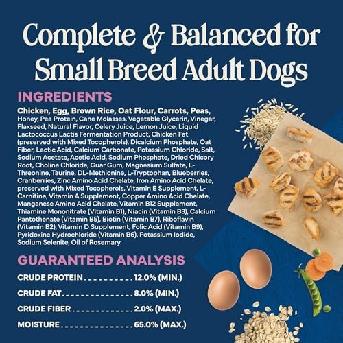 Blue Buffalo Love Made Fresh Natural Adult Dog Food for Small Breed Adult Dogs, Refrigerated,Chicken with Carrots and Peas, Fresh Dog Food, Ready-to-S thumbnail