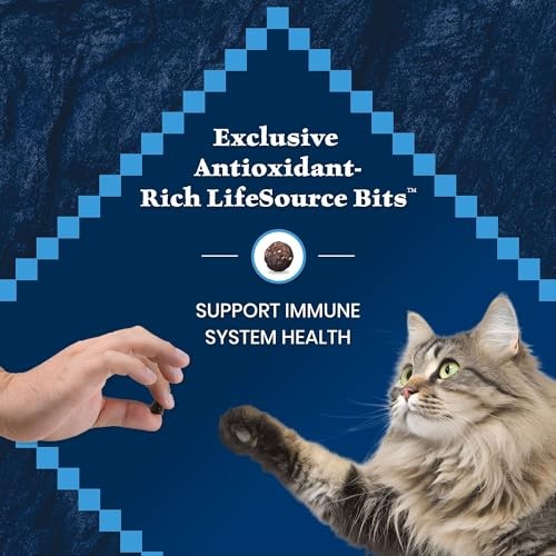 Blue Buffalo Wilderness High-Protein & Grain-Free Dry Food for Mature Adult Cats 7+, Made with Natural Ingredients, Salmon Recipe, 5lb Bag thumbnail