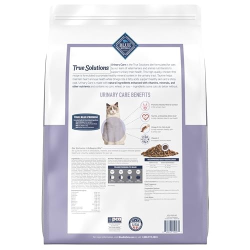 Blue Buffalo True Solutions Urinary Care Natural Nutrition with Clinically Proven Ingredients, Adult Cat Dry Food, with Chicken, 11 Lb. Bag thumbnail