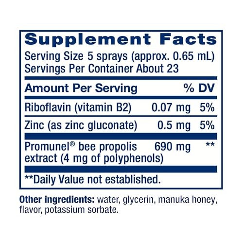 Life Extension Bee Immune Propolis Spray, Fast-Acting Immune Support, Throat Comfort, Respiratory Health, Bee Propolis, Gluten-Free, Non-GMO, 15 ML thumbnail