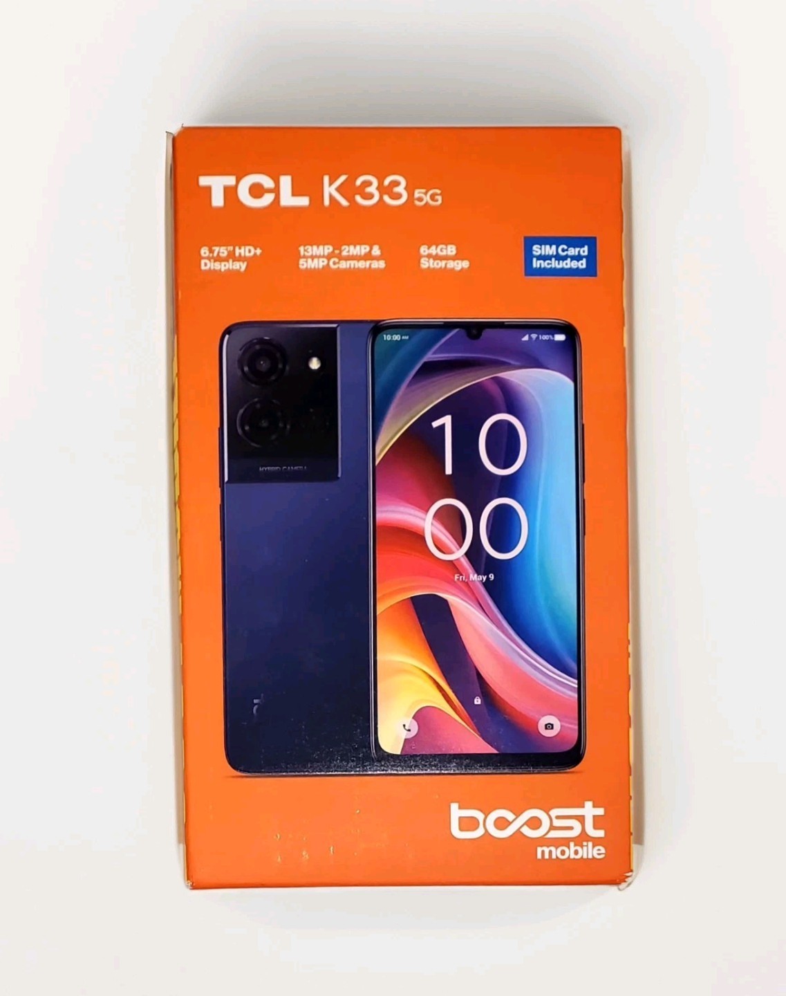 @ boost mobile tcl k33 5g, 64gb, black prepaid smart phone, locked to boost  ***working condition verified. no network or connectivity tests were performed. bidder be advised ***