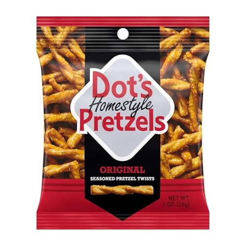 Dot's Homestyle Pretzels Original Seasoned Pretzel Twist Snack, 1oz Individually Sized Bag (10 Count) thumbnail