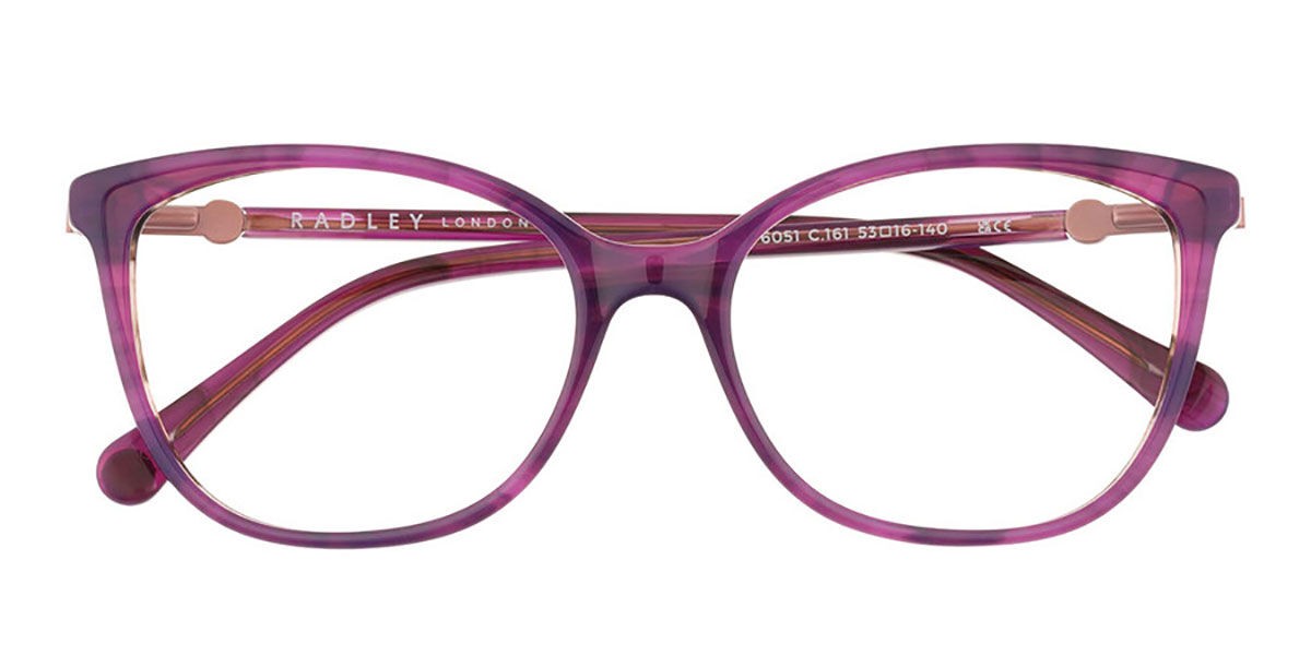 Radley RDO 6051 161 Women’s Glasses Purple Size 53 - Free Lenses - Blue Light Block Available