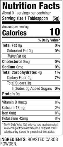 Chatfield’s All Natural Carob Powder 16-oz Pouch, Sweet and Delicious, Premium Quality, Caffeine-Free, Gluten-Free, Vegan, Kosher, Non-GMO Verified  thumbnail