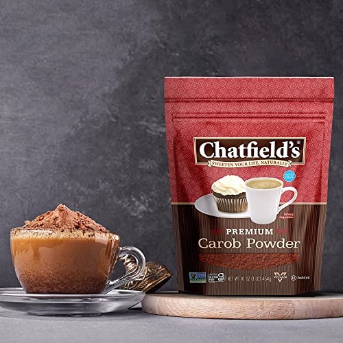 Chatfield’s All Natural Carob Powder 16-oz Pouch, Sweet and Delicious, Premium Quality, Caffeine-Free, Gluten-Free, Vegan, Kosher, Non-GMO Verified  thumbnail