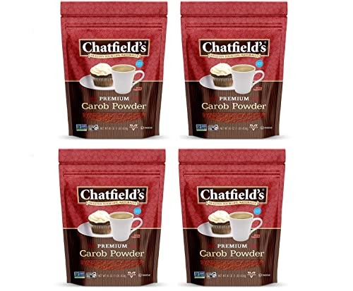 Chatfield’s All Natural Carob Powder 16-oz Pouch, Sweet and Delicious, Premium Quality, Caffeine-Free, Gluten-Free, Vegan, Kosher, Non-GMO Verified 