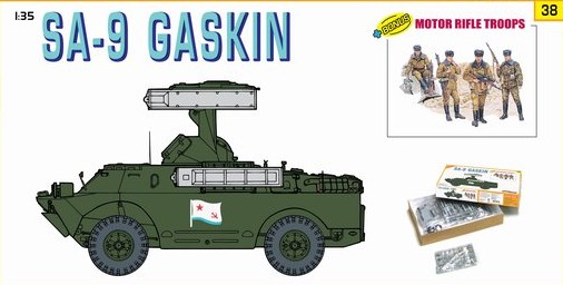 1/35 SA9 Gaskin SAM Vehicle W/Motor Rifle Troops