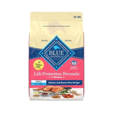 Blue Buffalo Life Protection Formula  Natural Adult Dry Dog Food  Salmon  24lb
