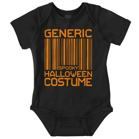 Generic Halloween Costume Barcode Romper Boys or Girls Infant Baby Brisco Brands 24M