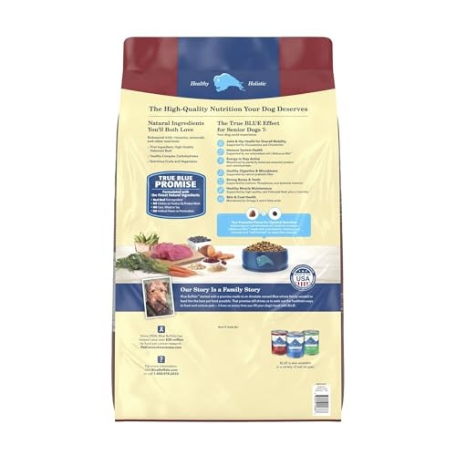 Blue Buffalo Life Protection Formula with LifeSource Bits, Senior 7+ Dry Dog Food, Beef and Brown Rice Recipe, Natural Food for Dogs, 30 Lb. Bag thumbnail