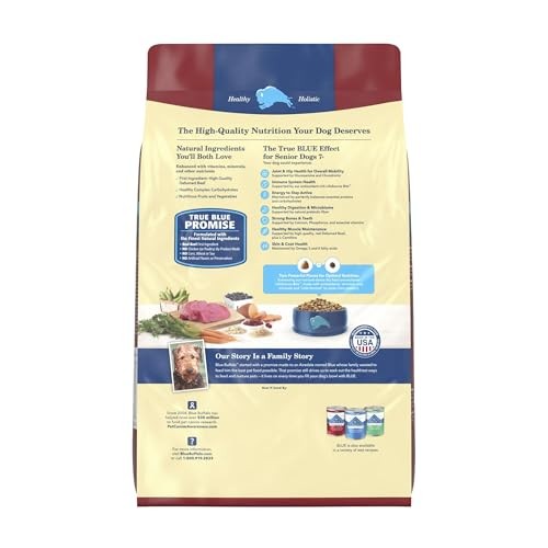 Blue Buffalo Life Protection Formula with LifeSource Bits, Senior 7+ Dry Dog Food, Beef and Brown Rice Recipe, Natural Food for Dogs, 15 Lb. Bag thumbnail