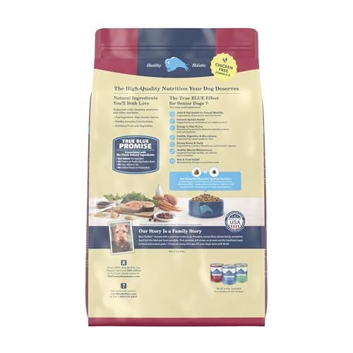 Blue Buffalo Life Protection Formula with LifeSource Bits, Senior 7+ Dry Dog Food, Salmon and Brown Rice Recipe, Chicken Free Formula, 15 Lb. Bag thumbnail