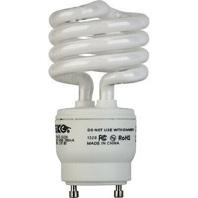 EIKO SP23/27-GU24 - 23 Watt GU24 Base Spiral Compact Fluorescent 2700K