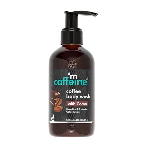 MCaffeine Coffee Body Wash with Cocoa for Refreshed & Moisturized Skin | Irresistible Chocolate Aroma | Vitamin E Rich Body Cleanser for Supple Skin |