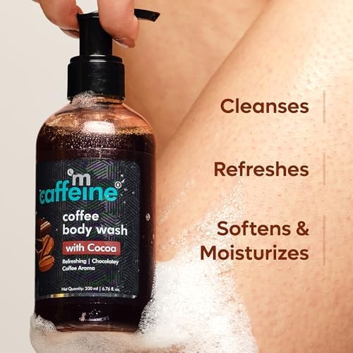 MCaffeine Coffee Body Wash with Cocoa for Refreshed & Moisturized Skin | Irresistible Chocolate Aroma | Vitamin E Rich Body Cleanser for Supple Skin | thumbnail