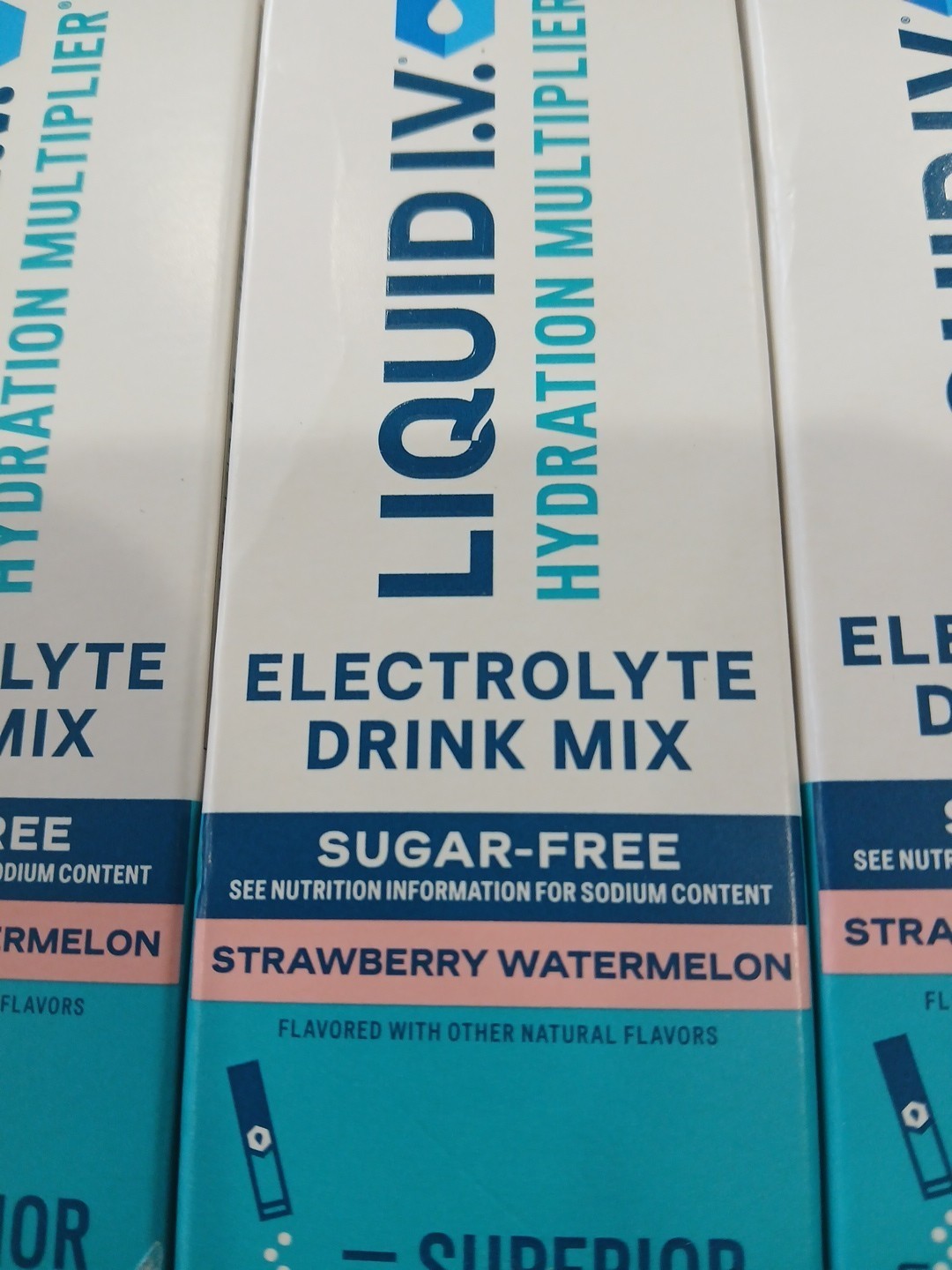 Liquid I.V. Strawberry Watermelon Sugar Free Hydration Multiplier Sports Drink - 3pk/0.45oz thumbnail