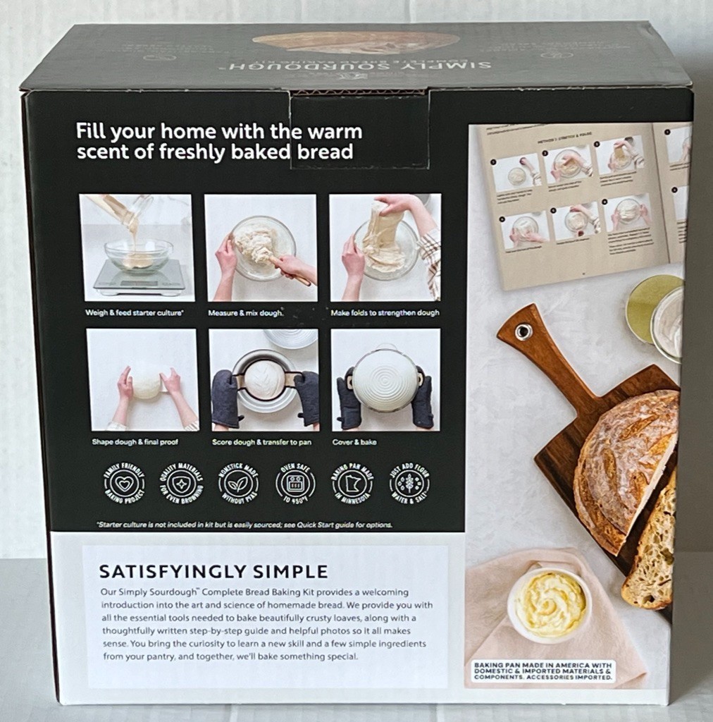 Nordic Ware Simply Sourdough Starter Kit for Homemade Bread - 1954989 - NEW