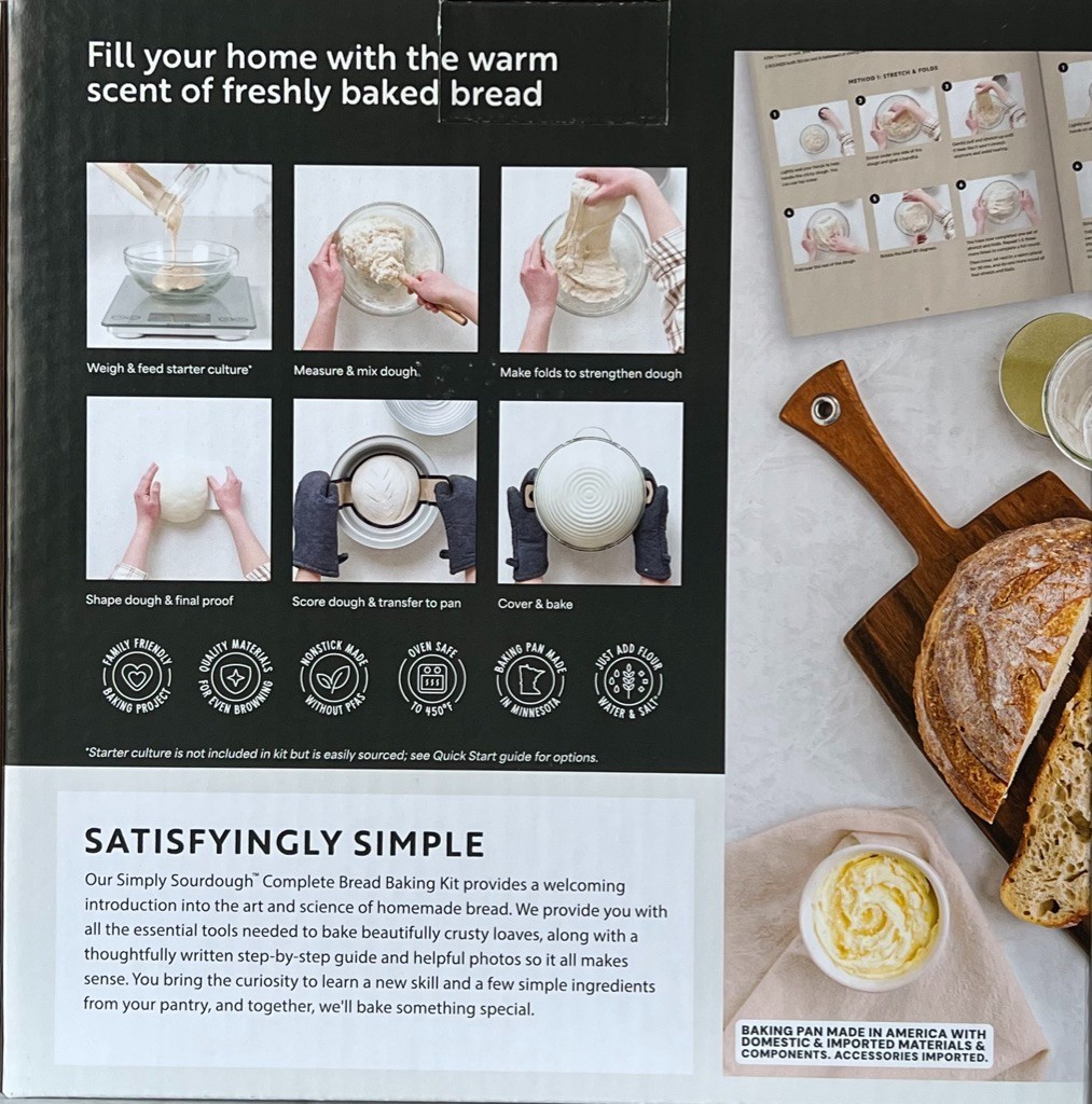 Nordic Ware Simply Sourdough Starter Kit for Homemade Bread - 1954989 - NEW