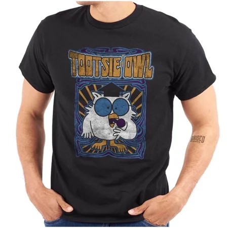 DOPASHIRT Vintage Tootsie Roll Pop Mr. Owl Retro Hippy Womens or Mens Crewneck T Shirt Unisex S-5XL Hot Trending Shirt  Vintage Birthday Gift