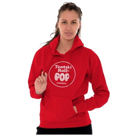 Cherry-Flavored Tootsie Roll Pop Hoodie Sweatshirt Women Men Brisco Brands L