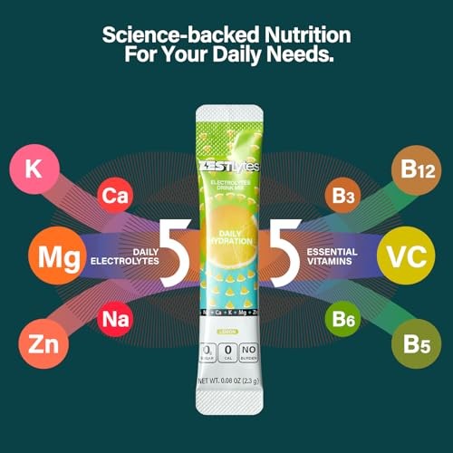 ZestLytes 40 Sticks Sugar Free & 0 Calorie Electrolyte Hydration Packets, Lightly Sweet Low Sodium Electrolyte Powder Drink Mix, Liquid Daily IV Flavo thumbnail